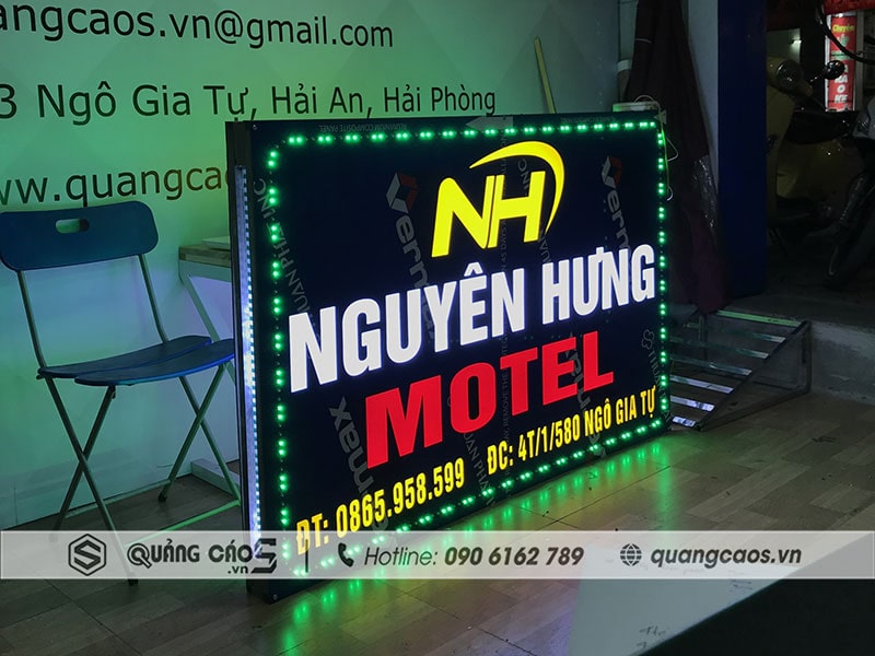 Làm biển vẫy quảng cáo Led Nhà nghỉ Làm biển vẫy quảng cáo Led Nhà nghỉ