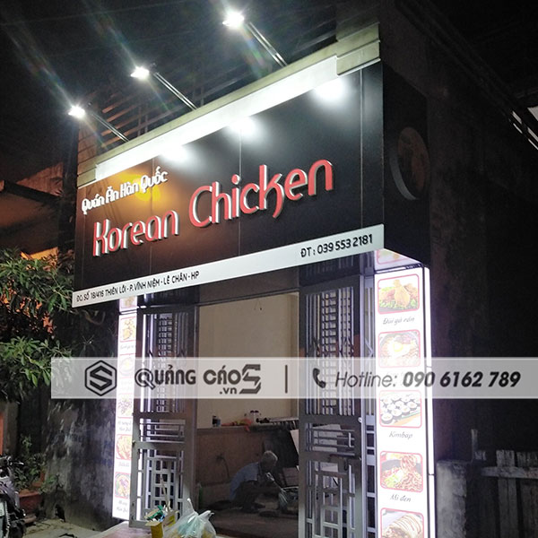 Biển quảng cáo Alumex - Korean chicken Biển quảng cáo Alumex - Korean chicken