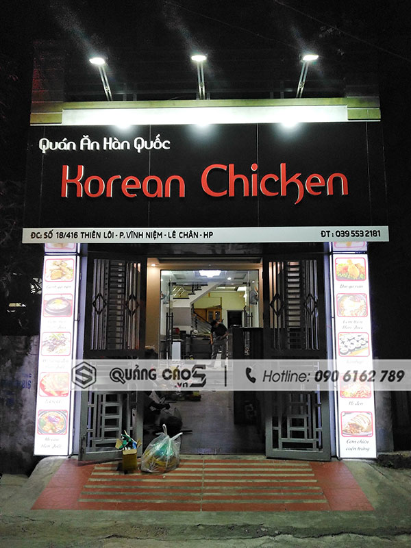 Làm biển quảng cáo Korean Chicken