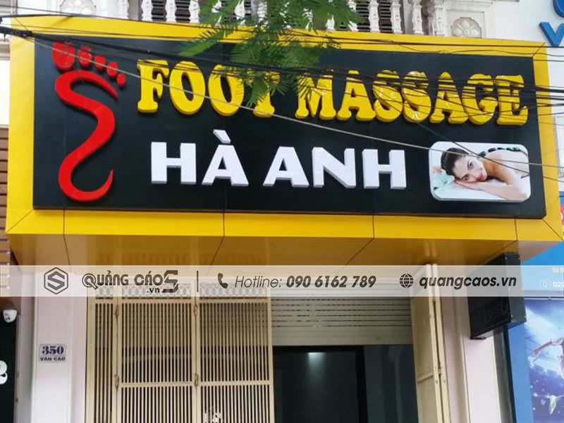 Thiết kế & Thi công biển quảng cáo Foot Massage Hà Anh
