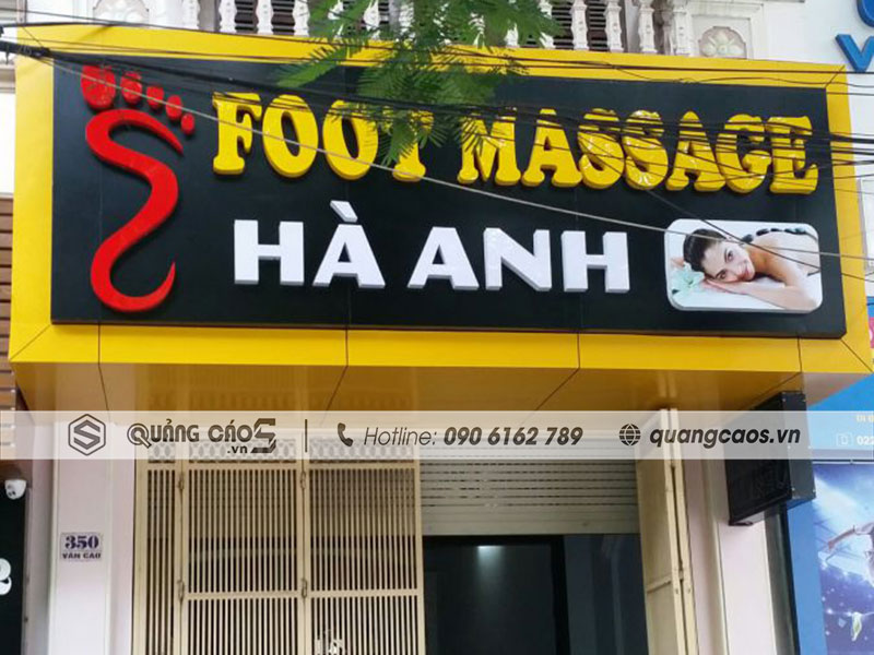 Thiết kế & Thi công biển quảng cáo Foot Massage Hà Anh Thiết kế & Thi công biển quảng cáo Foot Massage Hà Anh
