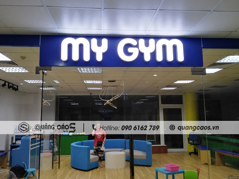 Biển quảng cáo Led mica - My Gym Biển quảng cáo Led mica - My Gym