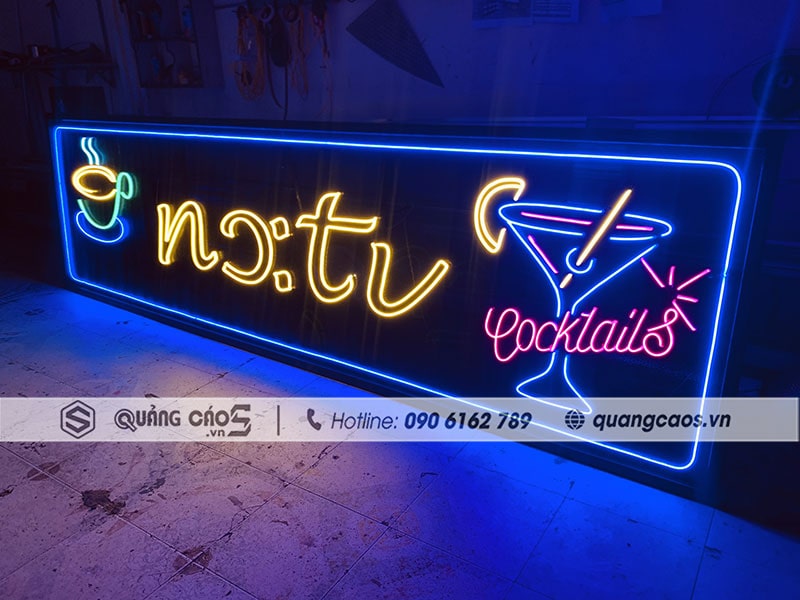 Biển quảng cáo led Neon sign quán Cafe