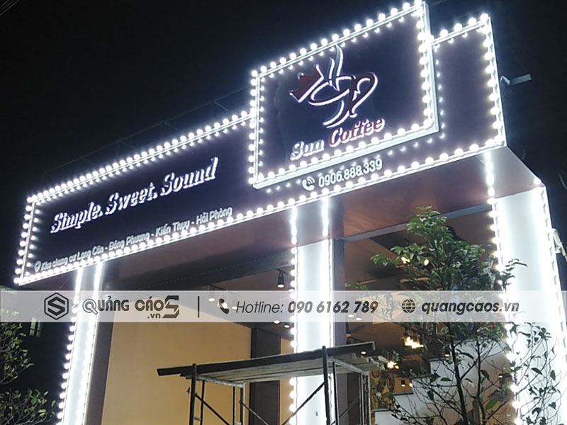 Thi công biển quảng cáo Sun Coffee tại Kiến Thụy Hải Phòng Thi công biển quảng cáo Sun Coffee tại Kiến Thụy Hải Phòng