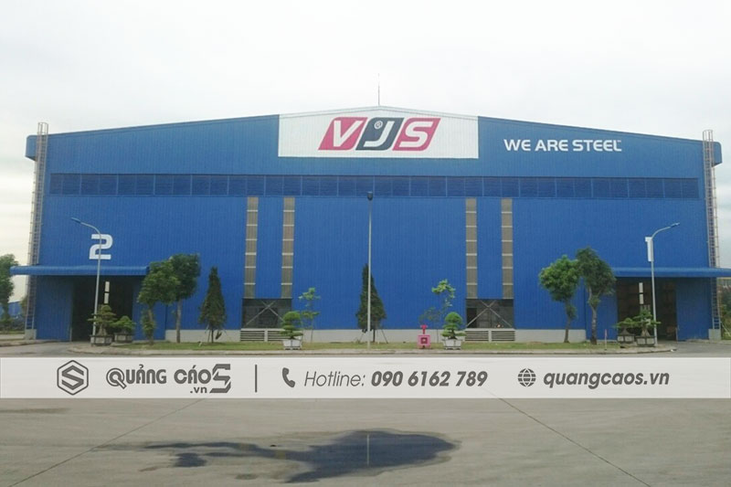 Làm biển hiệu công ty VJS - KCN Nam Cầu Kiền, Hải Phòng