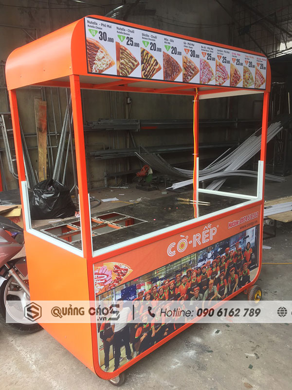 Gia công xe đẩy bán hàng vỉa hè tại Hải Phòng Gia công xe đẩy bán hàng vỉa hè tại Hải Phòng