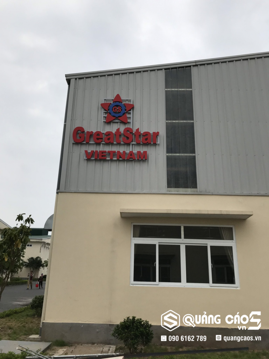 Biển công ty Great Star Nhà xưởng số 4, khu nhà xưởng cho thuê Hải