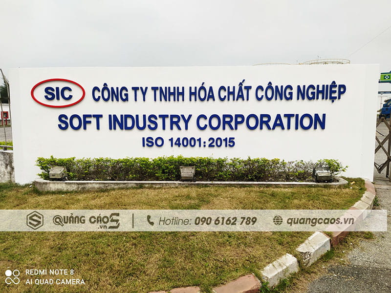 BIển quảng cáo công ty Hóa chất Soft BIển quảng cáo công ty Hóa chất Soft