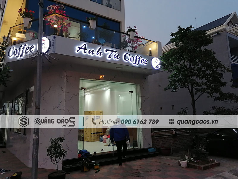 Thi công biển quảng cáo Hải Phòng - cửa hàng Coffee Thi công biển quảng cáo Hải Phòng - cửa hàng Coffee