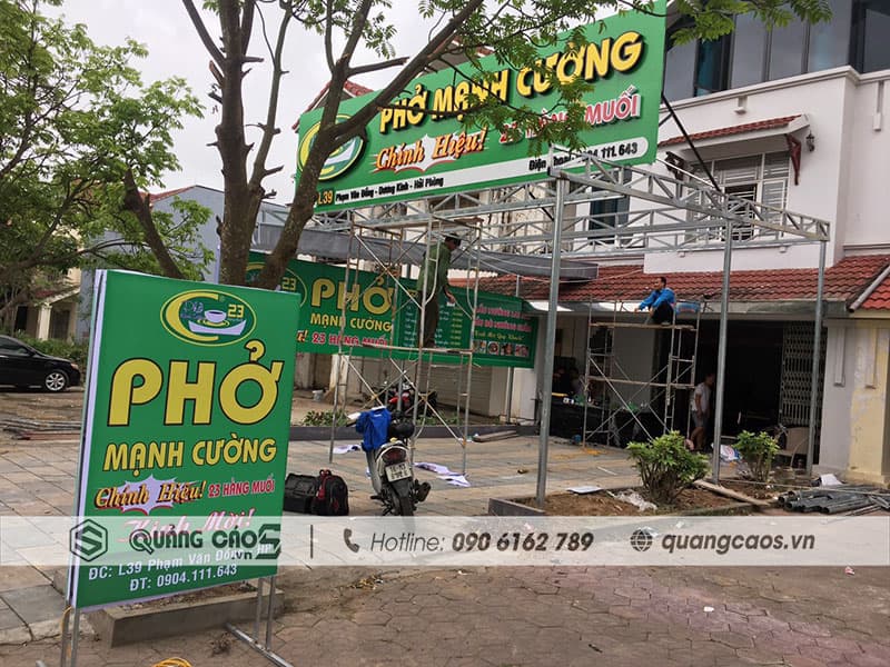 Làm biển hiệu Phở Mạnh Cường - Dương Kinh, Hải Phòng Làm biển hiệu Phở Mạnh Cường - Dương Kinh, Hải Phòng