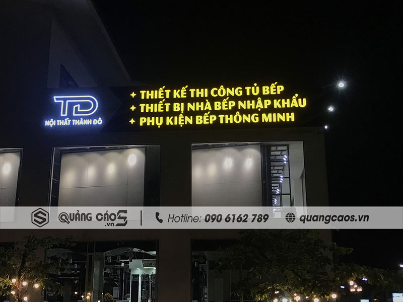Làm biển quảng cáo LED cửa hàng Nội Thất Thành Đô tại Thủy Nguyên Hải Phòng