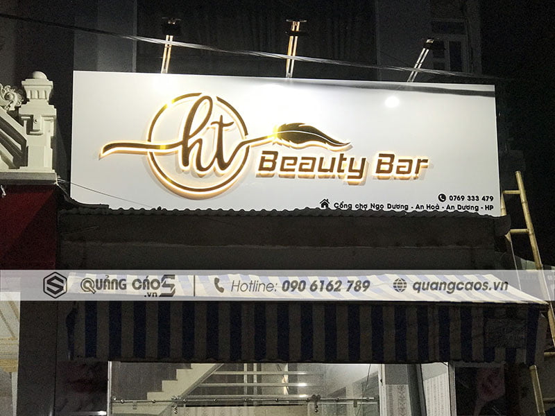 Làm biển quảng cáo Spa Beauty Bar 