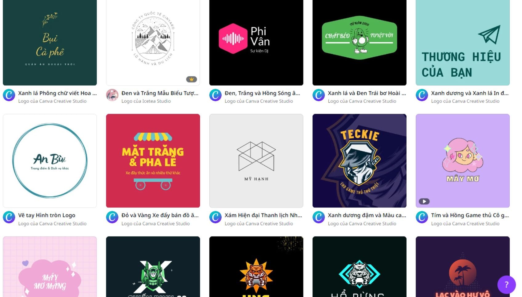 Công cụ thiết kế logo thương hiệu miễn phí | Canva