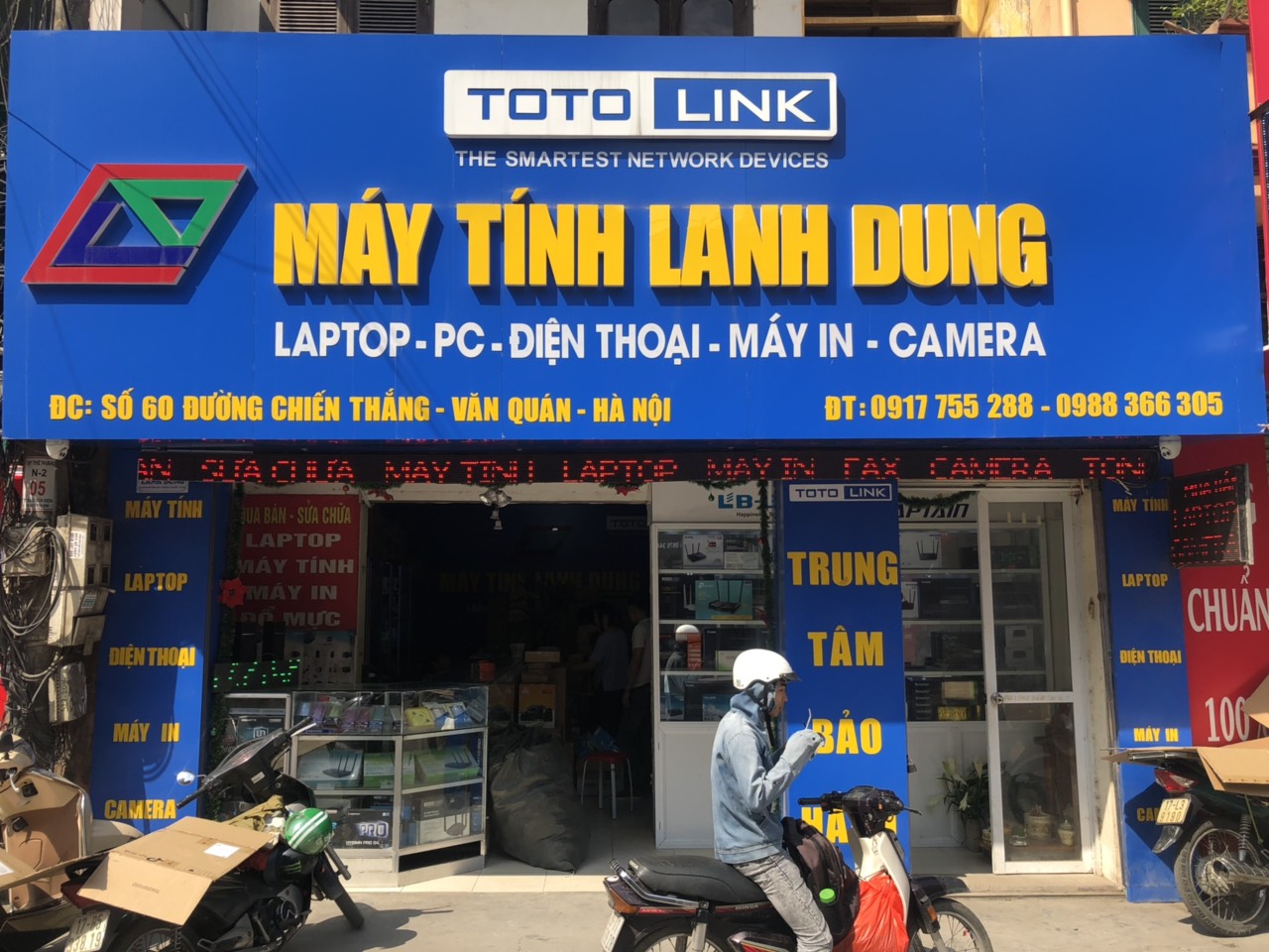 Biển quảng cáo máy tính camera đẹp, Làm biển alu giá rẻ