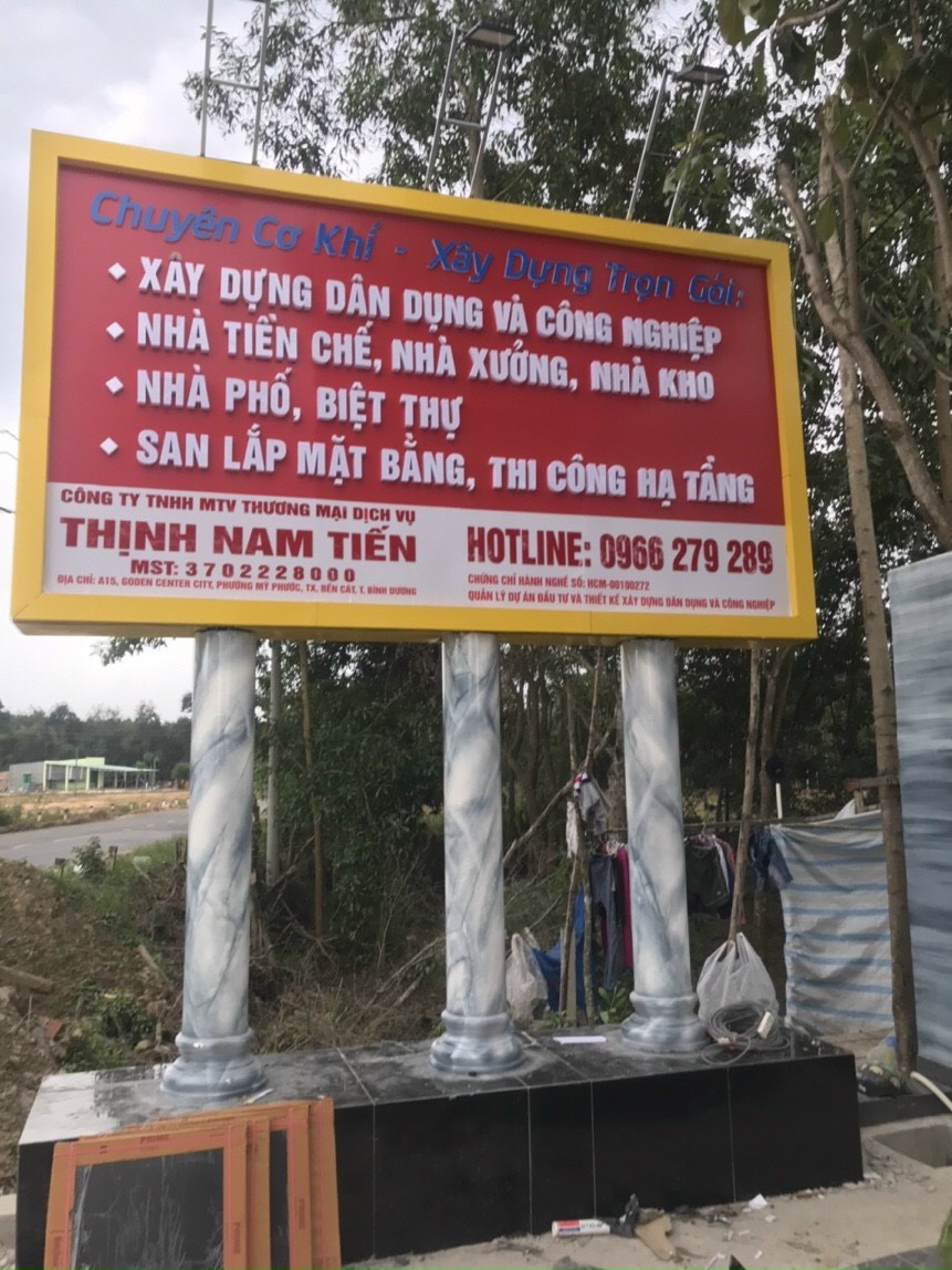 Bảng hiệu cơ khí đẹp giá rẻ tại Bình Dương