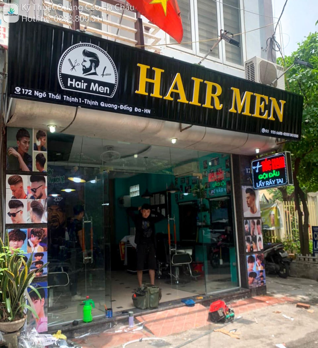 Thi công Biển quảng cáo Salon Tóc Đẹp Tại Hà Nội - Kỹ Thuật Quảng Cáo Hà Châu