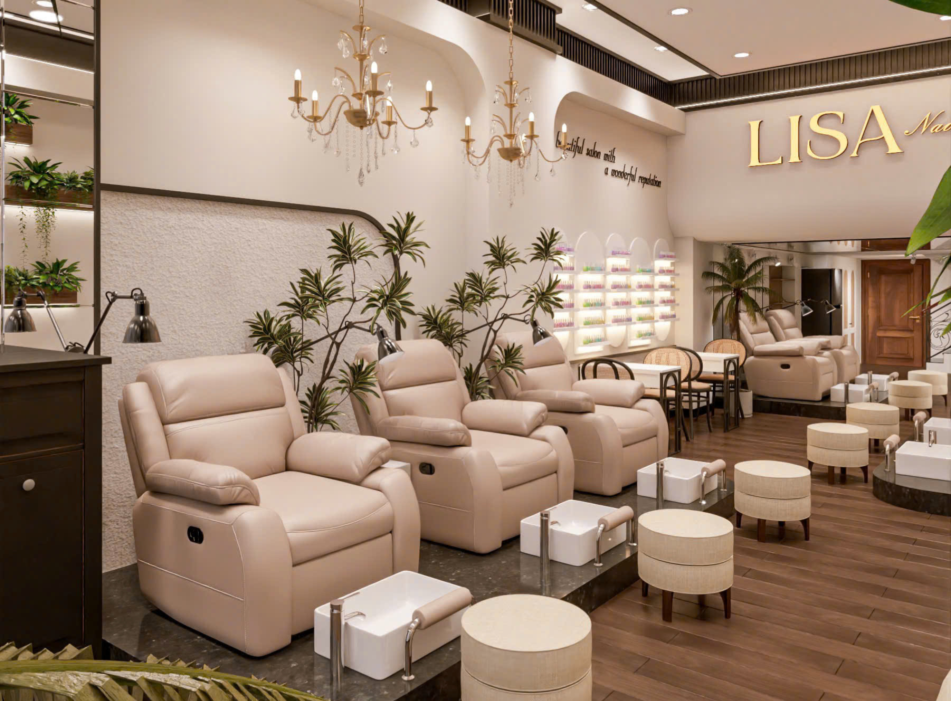 Tiệm Nail Quận 1 tại Lisa Nail & Spa mẫu nail đẹp, giá hợp lý