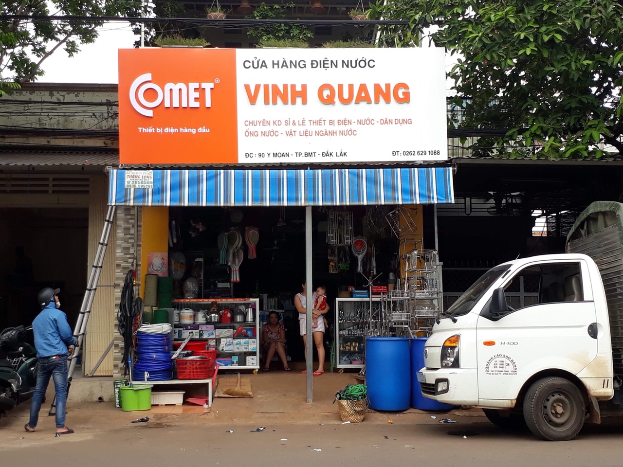 Làm biển quảng cáo điện nước, điện dân dụng lấy ngay, giá rẻ tại Hà Nội - DKTECH - Công ty Làm biển quảng cáo chuyên nghiệp tại Hà Nội