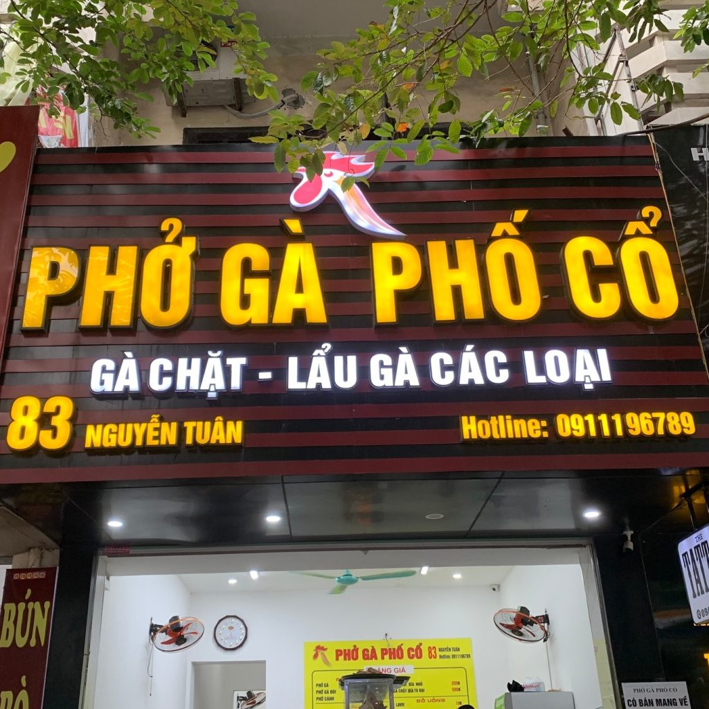 Làm Biển Quảng Cáo Quán Phở Hà Nội