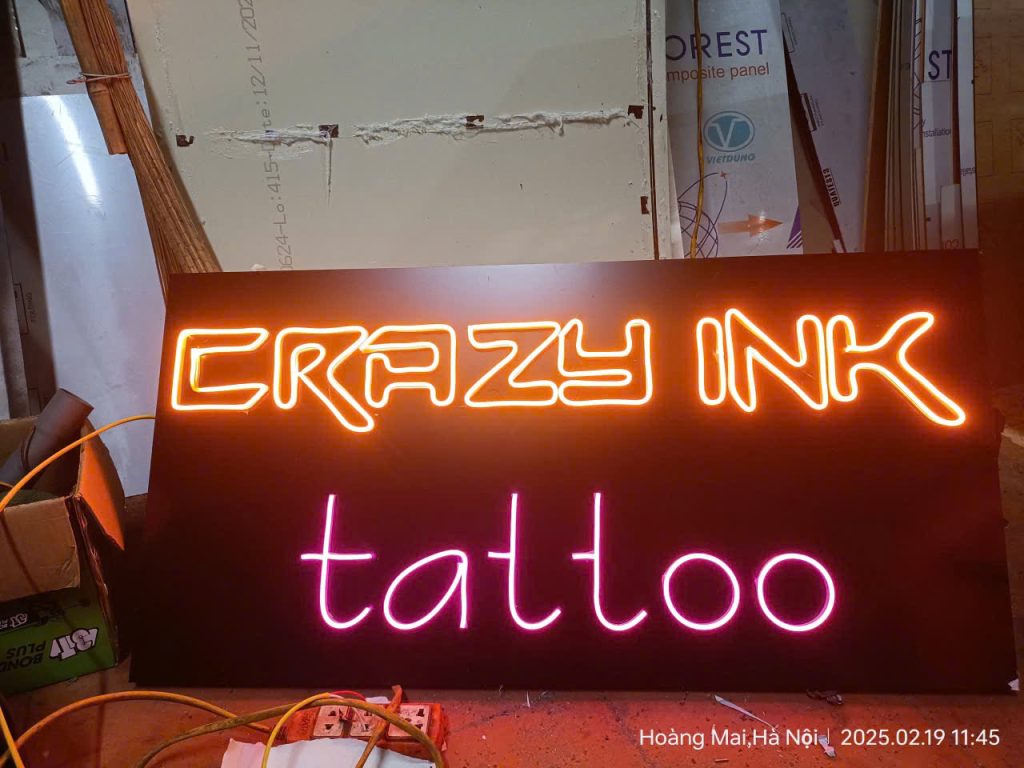 Mẫu biển quảng cáo xăm hình tattoo Hà Nội
