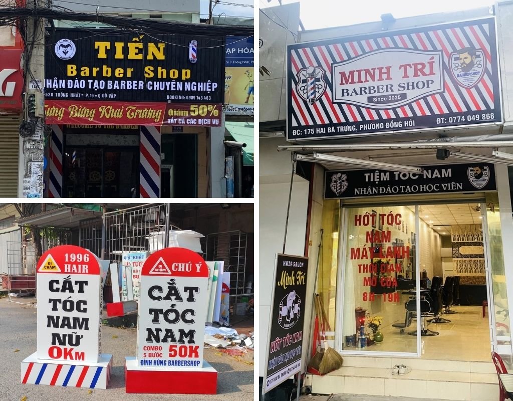 Ý Nghĩa Các Màu Trắng, Đỏ, Xanh Trên Các Biển Hiệu Cắt Tóc Nam