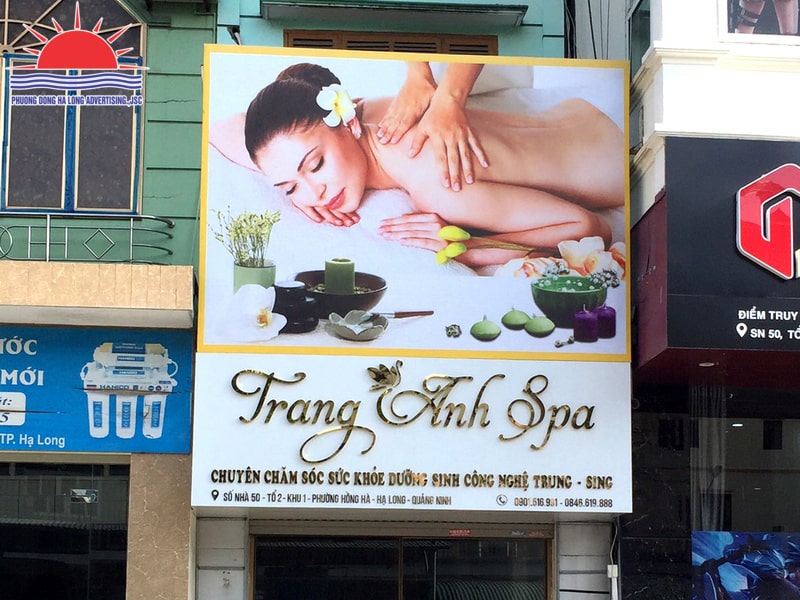 biển bạt quảng cáo spa