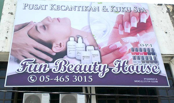 biển bạt quảng cáo spa