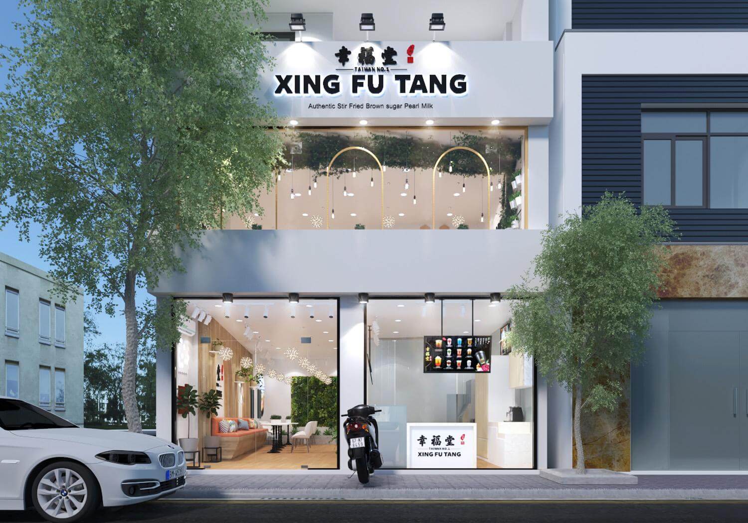 Top 20+ thiết kế quán trà sữa 2 tầng siêu HOT, đẹp, khác biệt, hút khách nhất | Pendecor