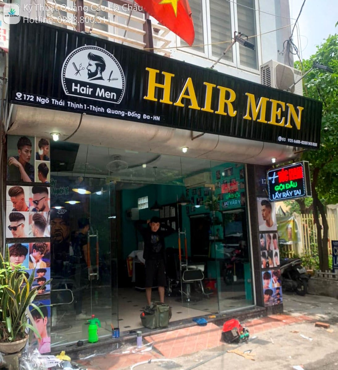 Thi công Biển quảng cáo Salon Tóc Đẹp Tại Hà Nội - Kỹ Thuật Quảng Cáo Hà Châu