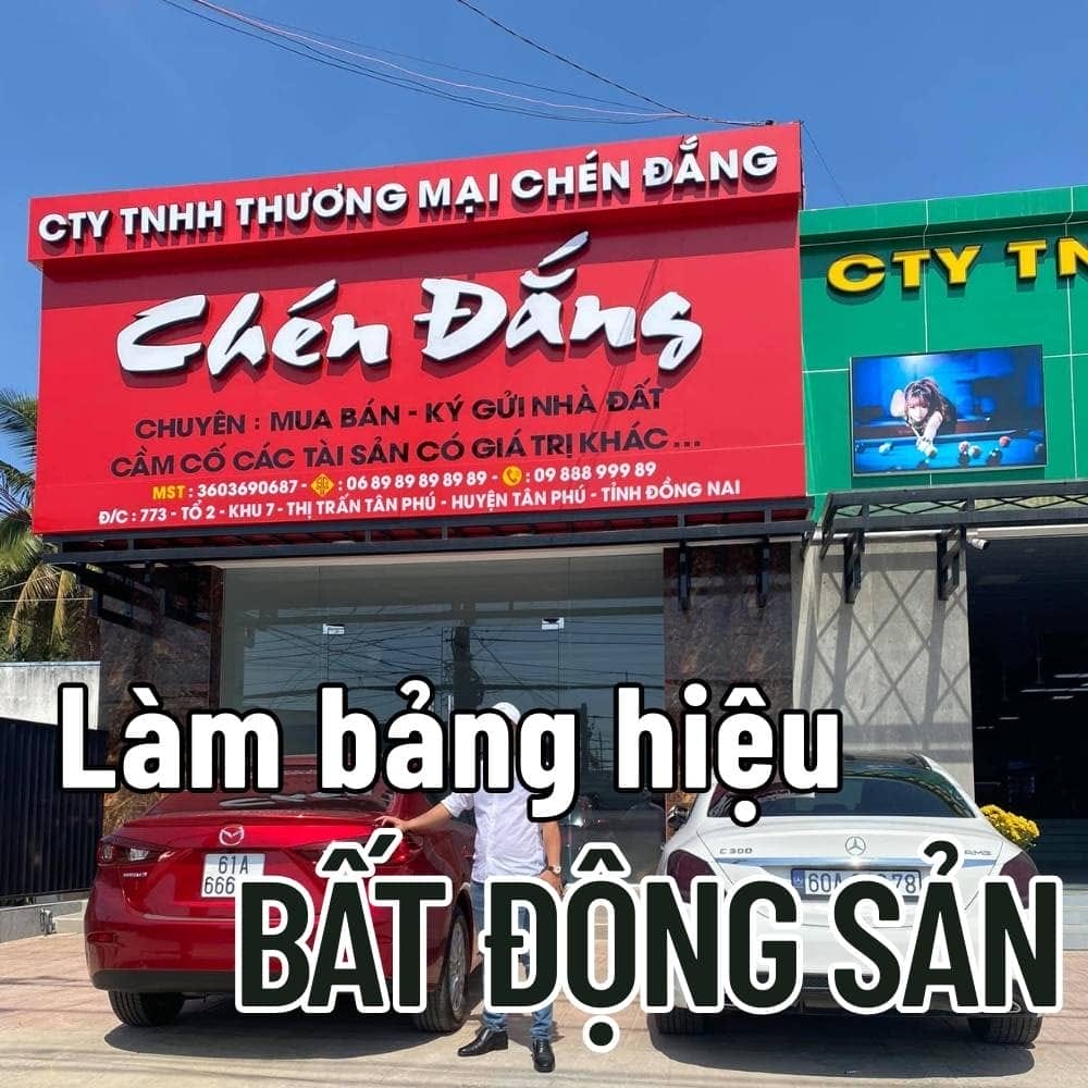 Làm bảng hiệu Bất động sản đẹp sang trọng, giá tốt | Trọng Design