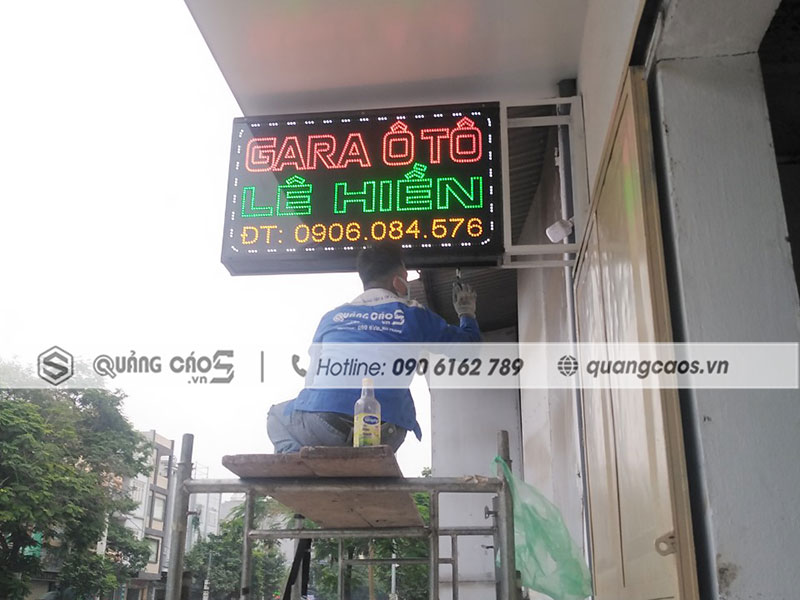 Làm biển quảng cáo Gara ô tô Lê Hiền