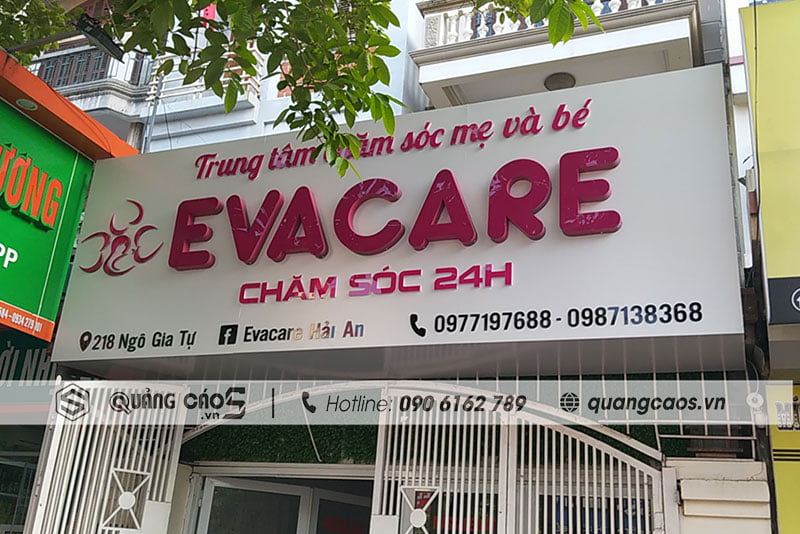 làm biển quảng cáo Spa mẹ bé EVACARE - 218 Ngô Gia Tự, Hải An, Hải Phòng làm biển quảng cáo Spa mẹ bé EVACARE - 218 Ngô Gia Tự, Hải An, Hải Phòng