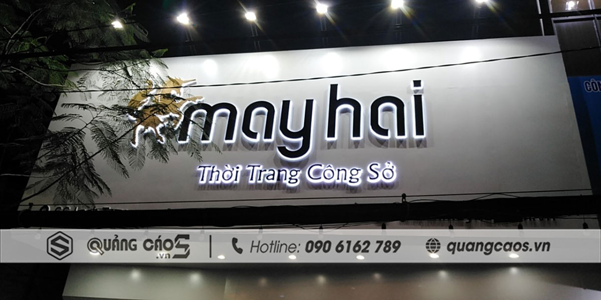 Biển quảng cáo chữ nổi May Hai - Lạch Tray, Hải Phòng