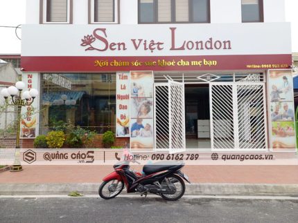 Thi công biển quảng cáo Sen Việt London tại An Dương Hải Phòng