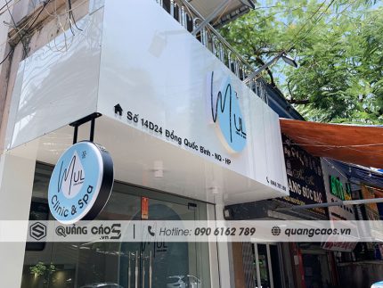 Thi công biển quảng cáo Mul Spa tại Đổng Quốc Bình, Hải Phòng