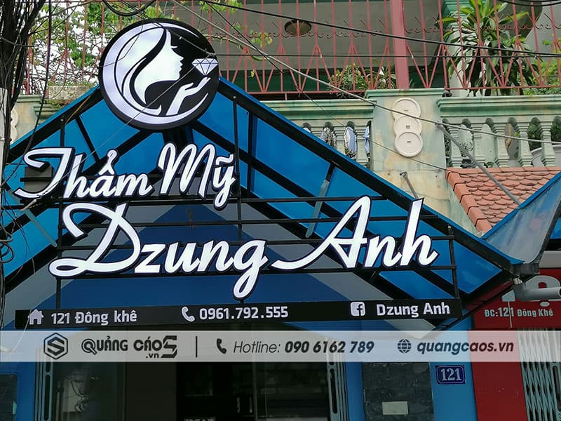 Thi công biển quảng cáo Thẩm Mỹ Dzung Anh Thi công biển quảng cáo Thẩm Mỹ Dzung Anh