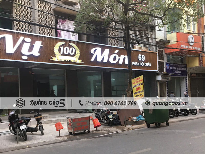Biển quảng cáo Nhà Hàng Vịt 100 món Biển quảng cáo Nhà Hàng Vịt 100 món