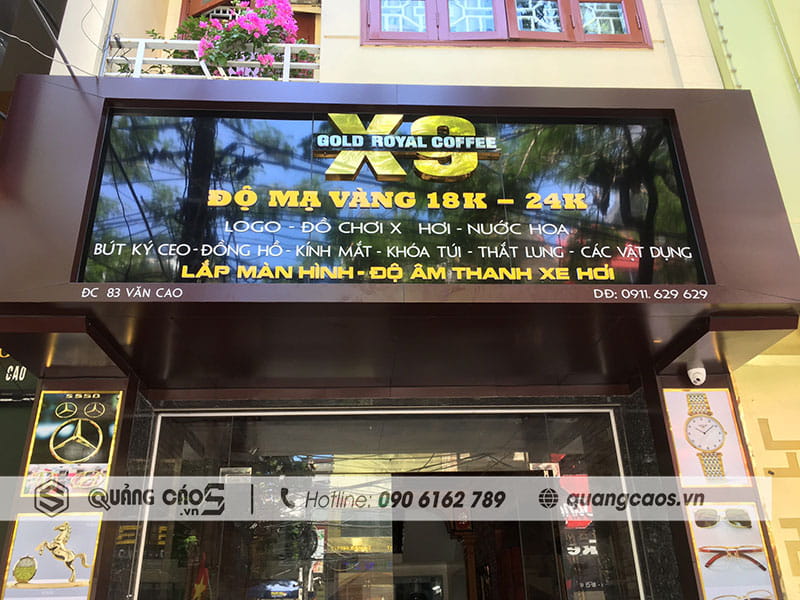 Thi công biển quảng cáo X9 tại Văn Cao Hải Phòng