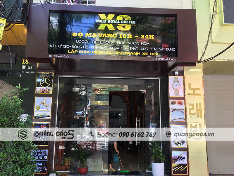 Làm biển quảng cáo X9 tại Văn Cao Hải Phòng