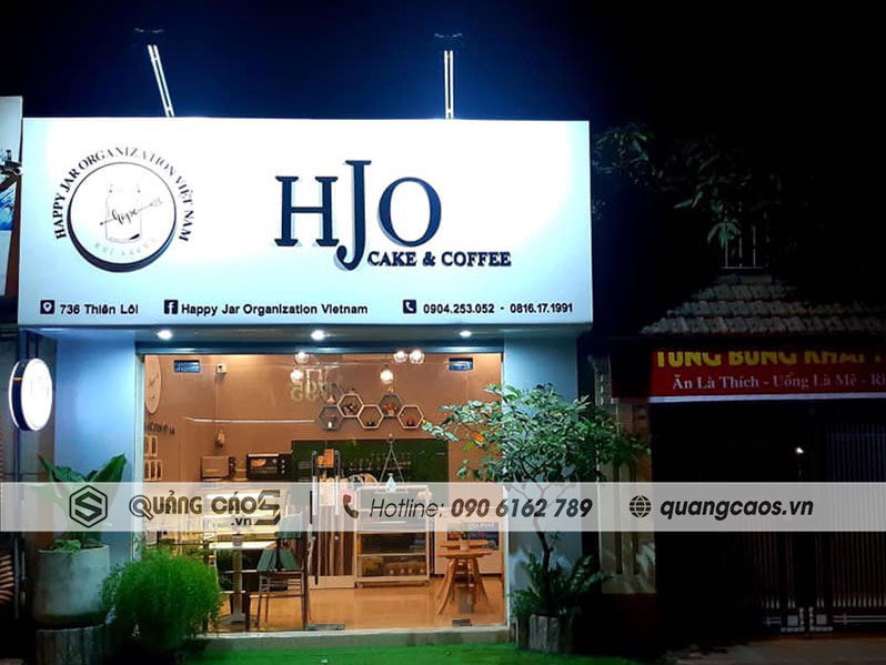 Làm biển quảng cáo cửa hàng HJO tại 736 Thiên Lôi, Hải Phòng