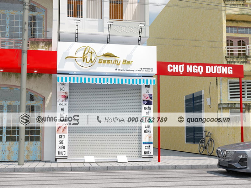 Thiết kế biển quảng cáo Spa HT Beauty Bar tại An Dương Hải Phòng Thiết kế biển quảng cáo Spa HT Beauty Bar tại An Dương Hải Phòng