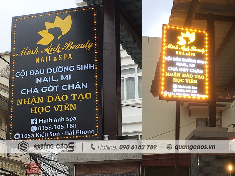 Làm biển vẫy Spa Minh Anh Làm biển vẫy Spa Minh Anh