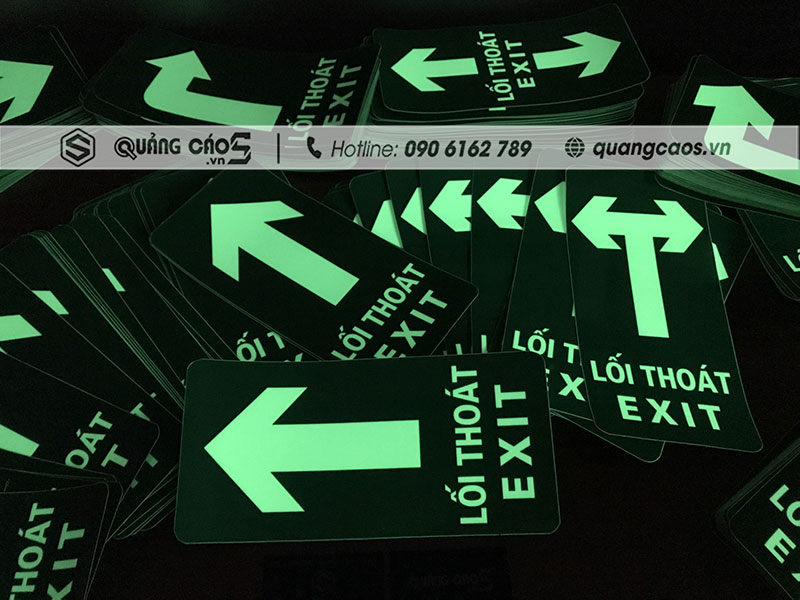 Biển thoát hiểm dạ quang tại Hải Phòng Biển thoát hiểm dạ quang tại Hải Phòng