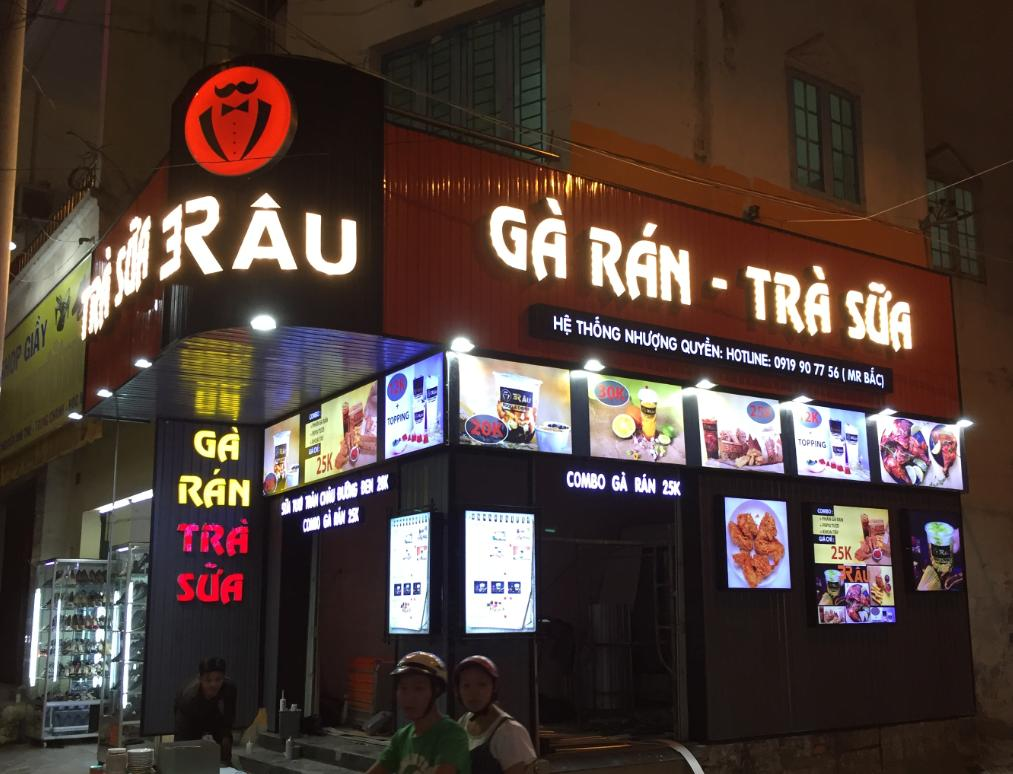 biển quảng cáo đồ ăn vặt