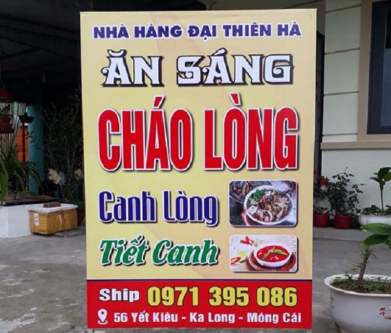 Biển quảng cáo quán ăn sáng
