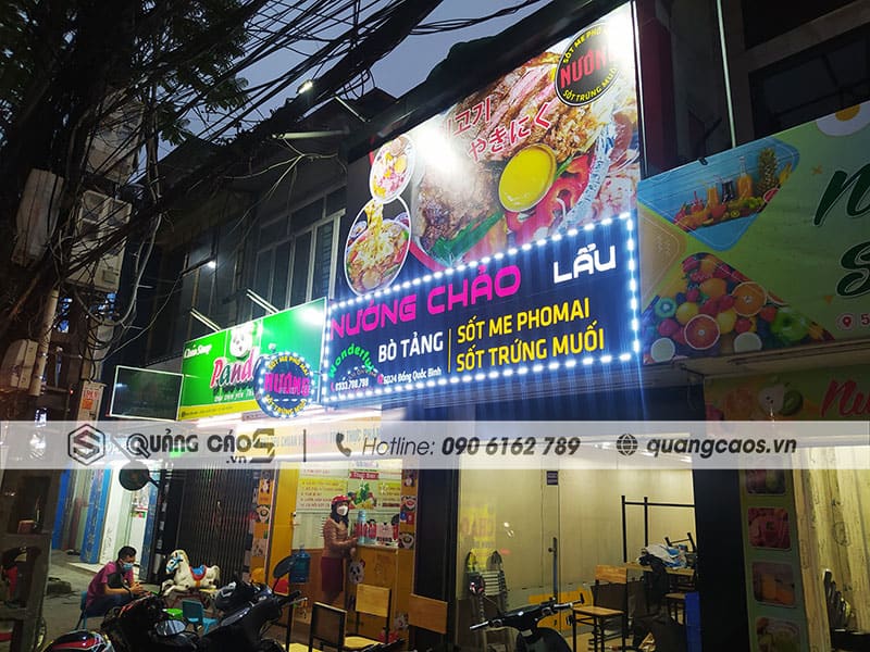 Làm biển quảng cáo Nướng Chảo tại Đổng Quốc Bình Hải Phòng Làm biển quảng cáo Nướng Chảo tại Đổng Quốc Bình Hải Phòng