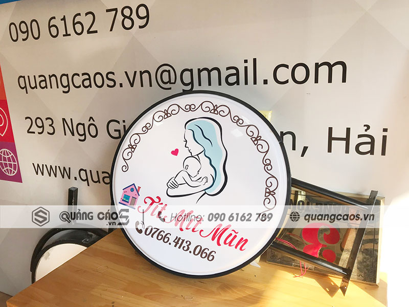 Làm biển vẫy mica hút nổi tròn giá rẻ tại Hải Phòng Làm biển vẫy mica hút nổi tròn giá rẻ tại Hải Phòng