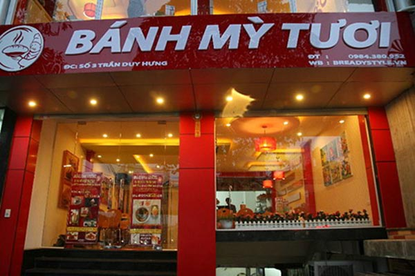 biển quảng cáo bánh mì