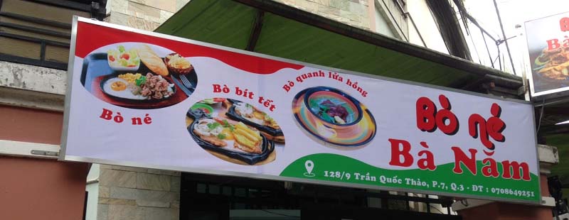 Biển quảng cáo quán ăn sáng
