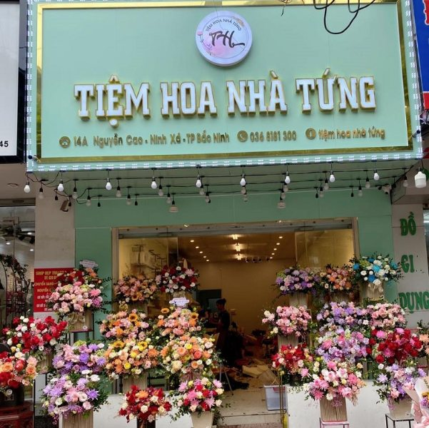 bảng hiệu shop hoa tươi